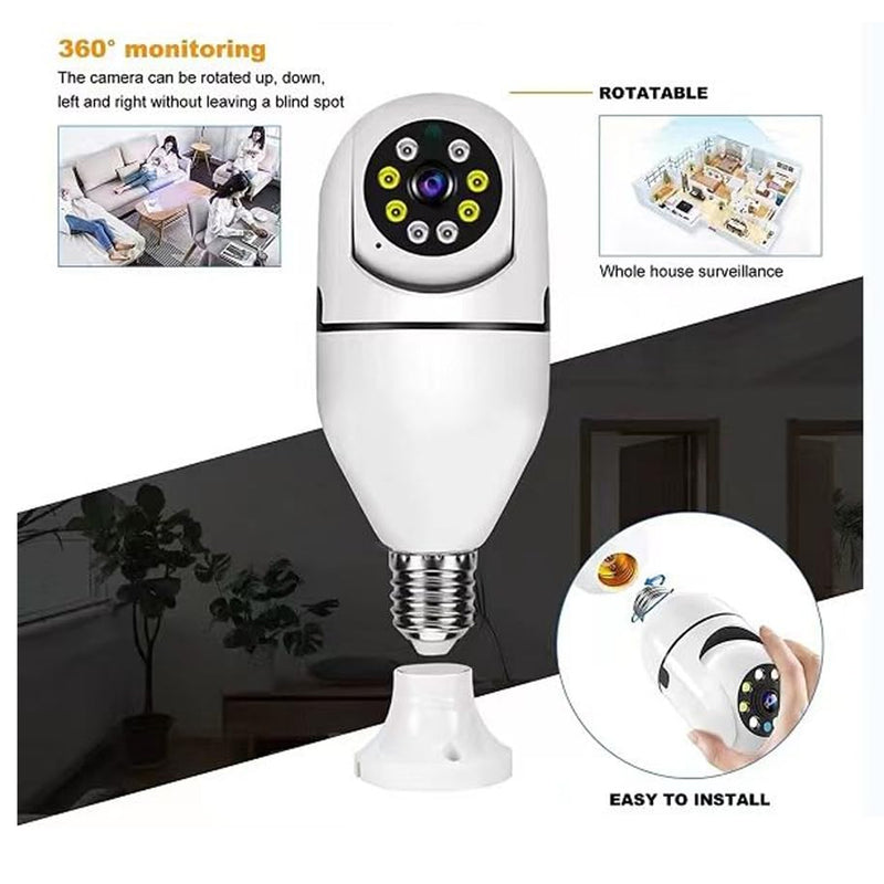 V380 Pro Fisheye 360 Degree Panoramic Wireless Wifi Ip Cctv Security Camera (Pack Of 1)