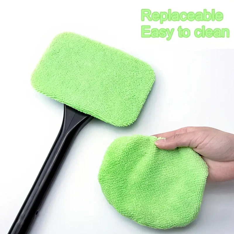 Windshield Clean Car Glass Cleaner Wiper With Microfiber Cloth (1 Pc  38 Cm Long)