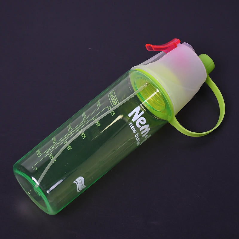 7451 Spray Water Bottle For Drinking Sports Water Bottle Cycling Bpa Free 600ml For Gym Cycling Running Yoga Climbing Hiking Mountaineering