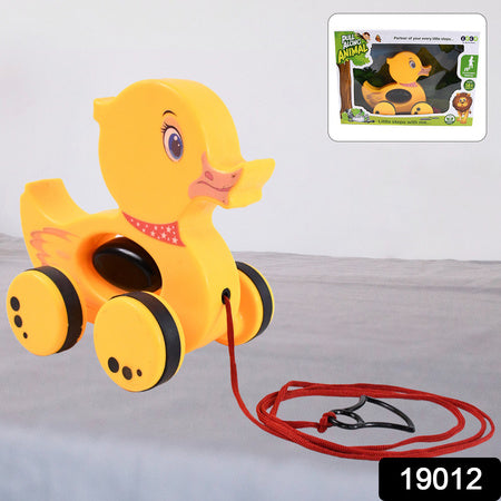 Pull Along Toy With Attractive Design Developmental Toy For 1-year-old Girl Boy (Duck)