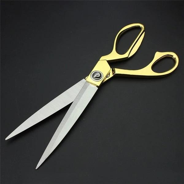 1547 Stainless Steel Tailoring Scissor Sharp Cloth Cutting For Professionals (9.5inch) (Golden)