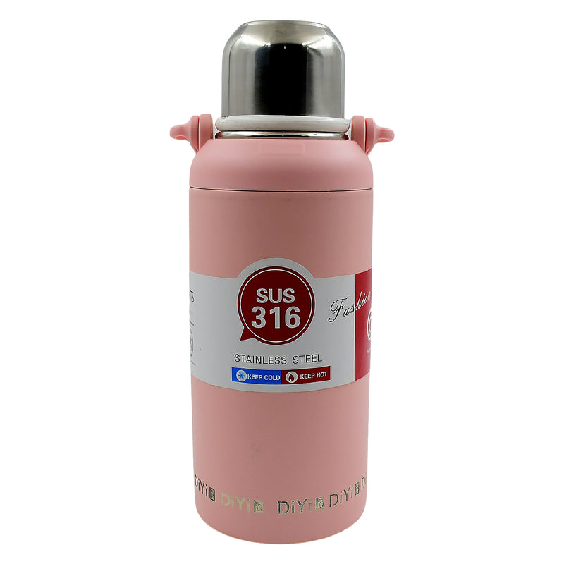 13036 Stainless Steel Tumblers 316 Stainless Steel Vacuum Insulated Cup  Bottle Portable Travel Kettle  Water Bottle With Handle Outdoor Large Capacity Sports Kettle Cups  Bottle (1300 Ml)