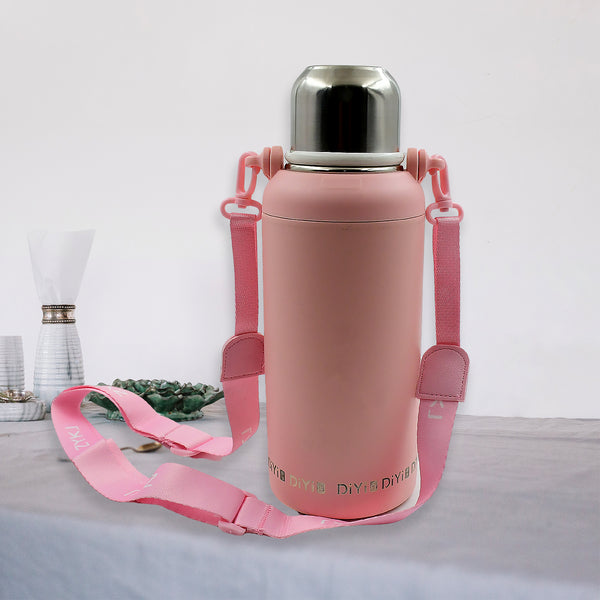 13036 Stainless Steel Tumblers 316 Stainless Steel Vacuum Insulated Cup  Bottle Portable Travel Kettle  Water Bottle With Handle Outdoor Large Capacity Sports Kettle Cups  Bottle (1300 Ml)