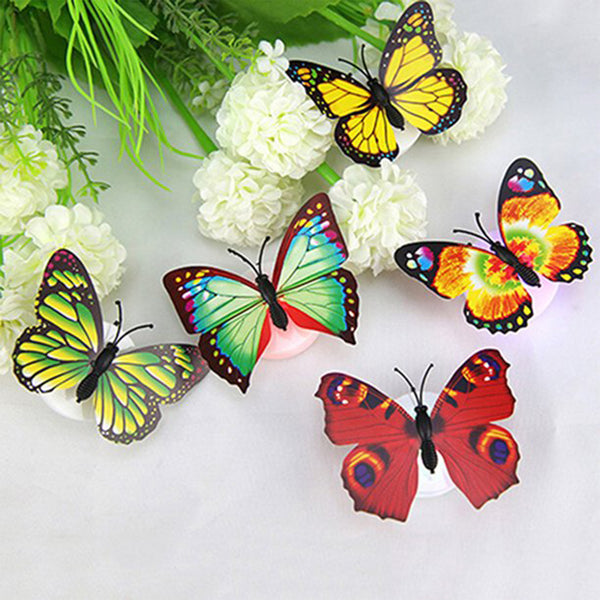 6278 The Butterfly 3d Night Lamp Comes With 3d Illusion Design Suitable For Drawing Room Lobby.