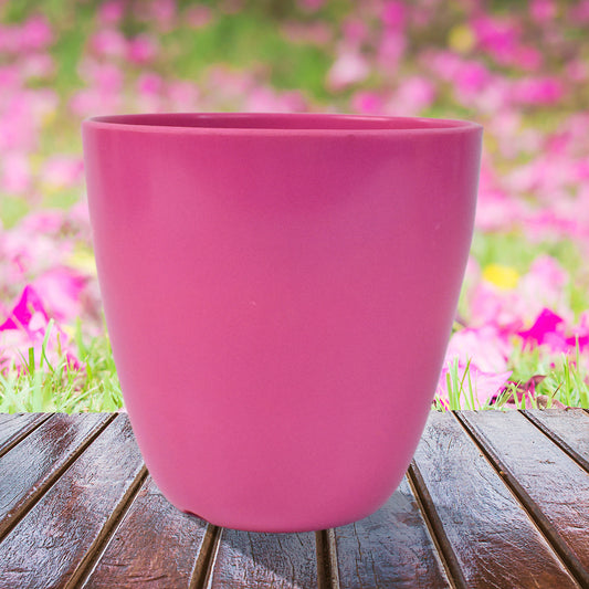 Plastic Flower Valencia (Pot) Home And Outdoor (1 Pcmix Colour)