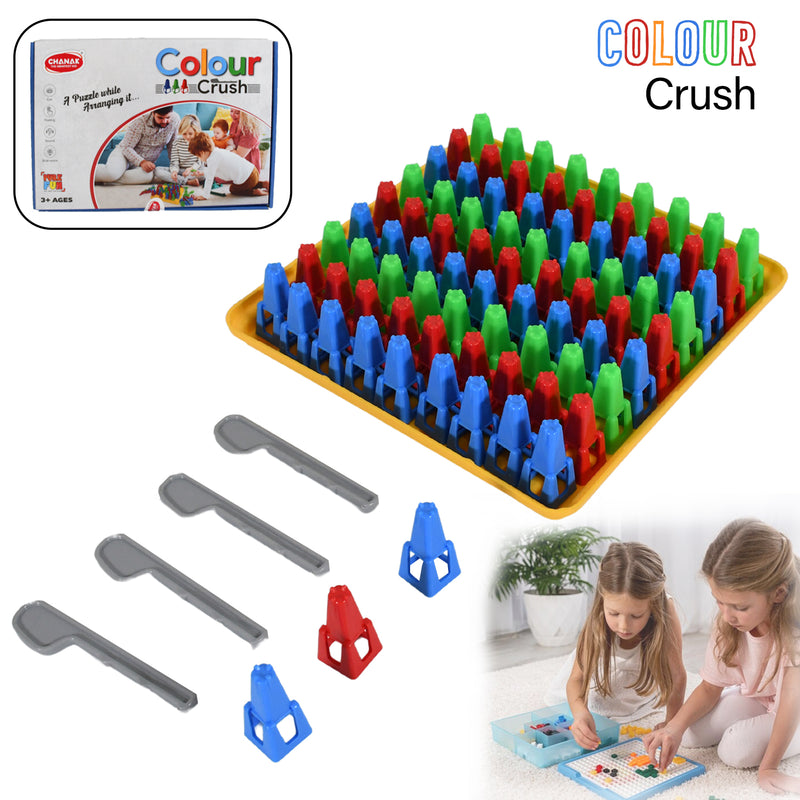 1936 Plastic Color Crush Game Board A Puzzle Game Challenges Educational Board Games Game For Kids  Adults Birthdaygift(1 Set)