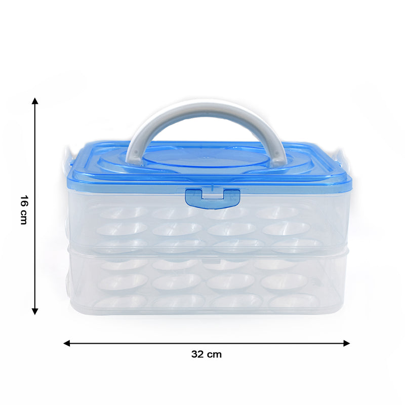 2966 Double Layer Premium 48 Grid Egg Storage Box For Egg Storage Container