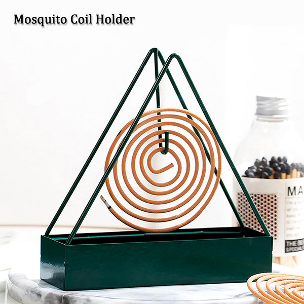 12880 Mosquito Coil Holder Frame Triangular Shape Iron Mosquito Incense Holder Mosquito Repellent Incense Holder Hanging Mosquito Repellent Outdoor Stylish Mosquito Repellent Incense Holder