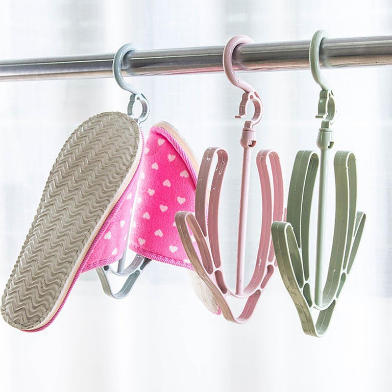 9136 Shoes Drying Hanger Rotatable Shoe Hanging Racks For Balcony Closet (1pc)