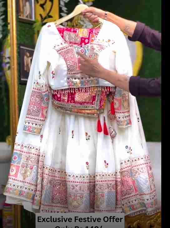 heavy embroidery lahenga choli