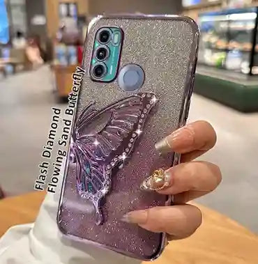 Glitter Butterfly Holder Phone Case For All Phone