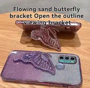 Glitter Butterfly Holder Phone Case For All Phone
