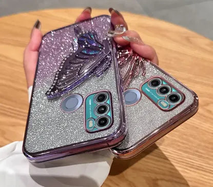 Glitter Butterfly Holder Phone Case For All Phone