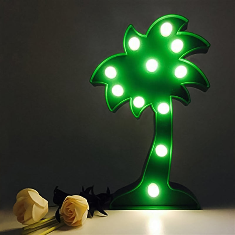 Led Night Light Coconut Tree Light Romantic Table Lamp (1 Pc  Battery Not Included)