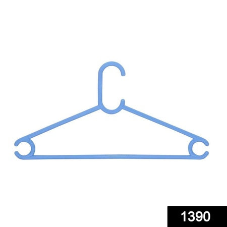 1390 Plastic Clothes Hanger (Set Of 6 Pieces)