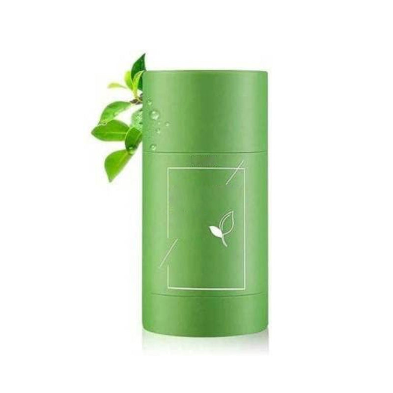 1205 Green Tea Purifying Clay Stick Mask Oil Control Anti-acne Eggplant Solid Fine Portable Cleansing Mask Mud Apply Mask Green Tea Facial Detox Mud Mask