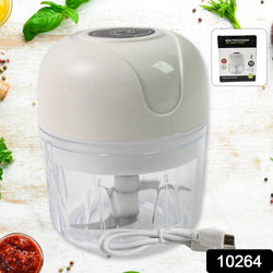 Wireless Usb Rechargeable Mini Electric Garlic Machine  Chopper (250ml)