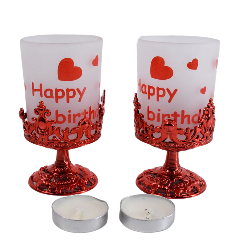 Tealight Holder Stylishly Shaped Candle Diya Stand Plastic Beautiful Design Festival (2 Pc  Mix Design)