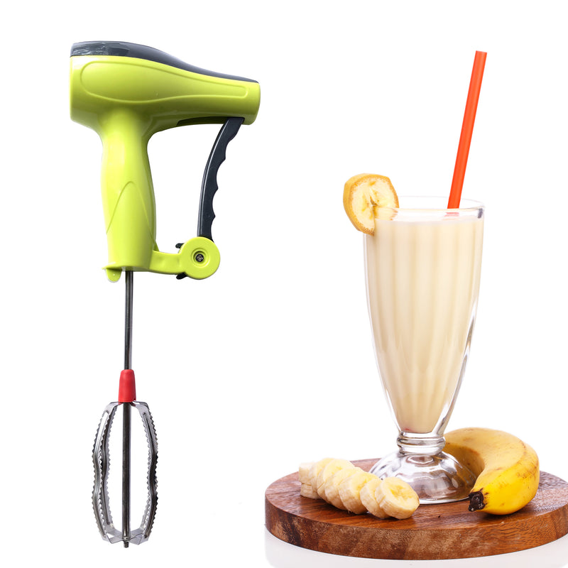 0703 Power Free Manual Hand Blender With Stainless Steel Blades Milk Lassi Maker Egg Beater Mixer Rawai