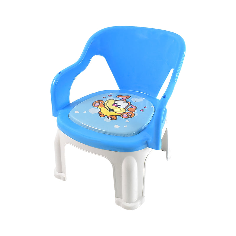 Plastic Multipurpose Strong And Durable Baby Chair With Cushion Base (1 Pc)