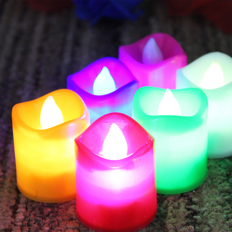 6425 24pcs Festival Decorative - Led Tealight Candles  Battery Operated Candle Ideal For Party Wedding Birthday Gifts (Multi Color)
