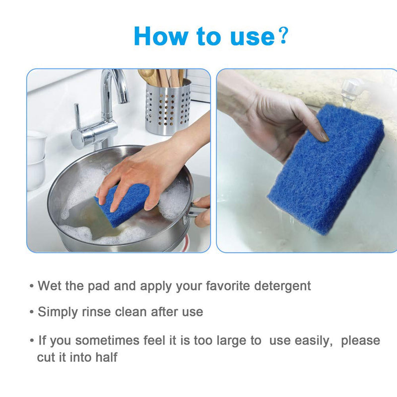 1494 Kitchen Scrubber Pads For Utensilstiles Cleaning (Pack Of 4)