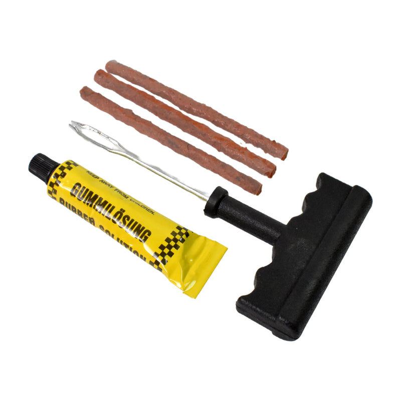 Tyre Puncture Repair Kit With 3 Seal Strips (5 Pcs Set)