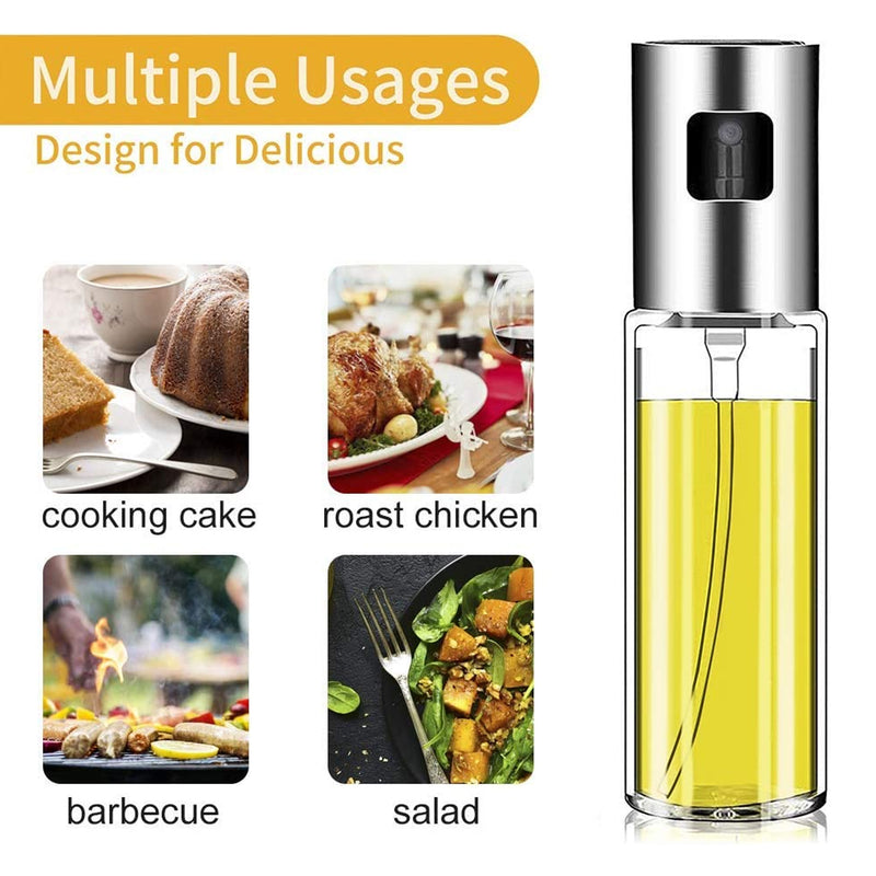 7126 Oil Sprayer Dispenser Oil Versatile Glass Spray Bottle For Cooking  Multi Use Bottle