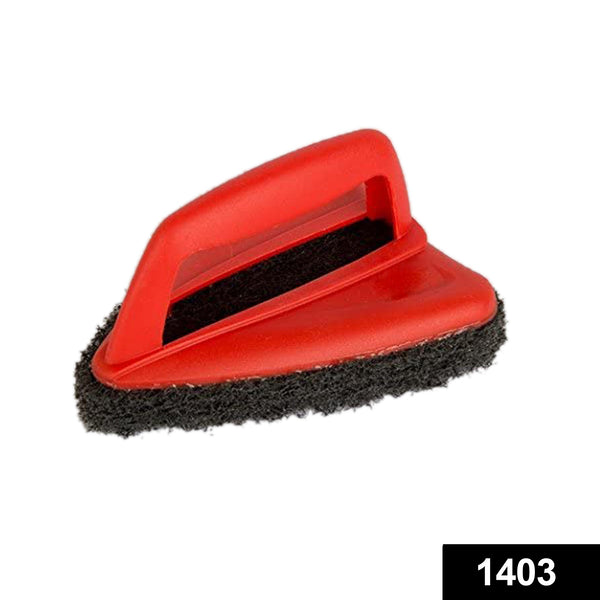 1403 Bathroom Brush With Abrasive Scrubber For Superior Tile Cleaning