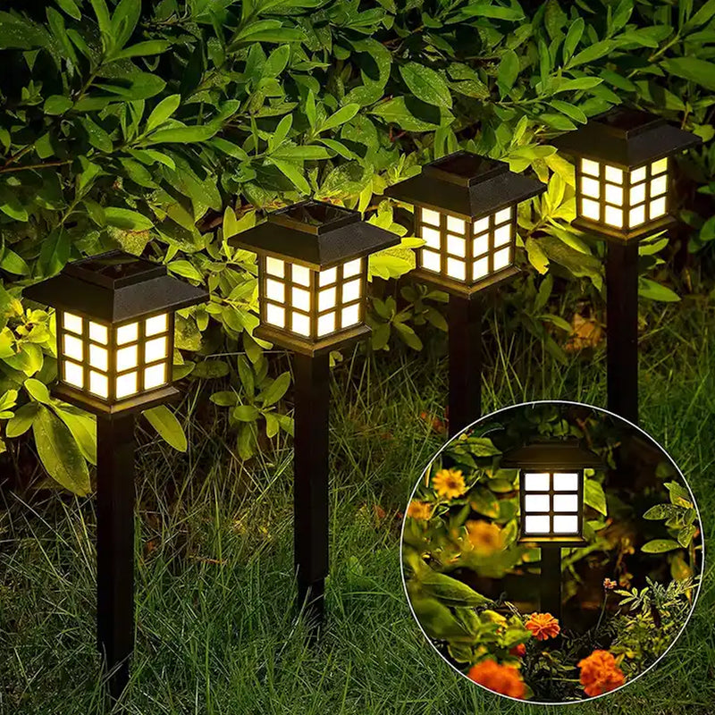 1493 Big Solar Outdoor Lights 6 Pack Waterproof Solar Pathway Lights 10 Hrs Long-lasting Led Landscape Lighting Solar Garden Lights Solar Lights For Walkway Path Driveway Patio Yard  Lawn (6 Pc Set)