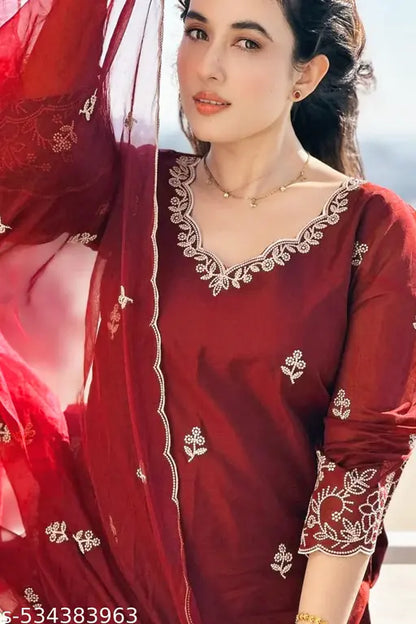 PREMIUM TRENDY ATTRACTIVE KURTI,DUPATTA WITH BOTTOM FOR WOMEN'S & GIRL'S