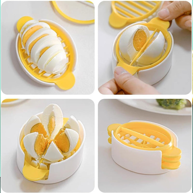 10022 Egg Slicer 3 In 1 Boiled Egg Slicer Egg Slicer Preserved Egg Slicer Home Restaurant Kitchen Tool (1 Pc)