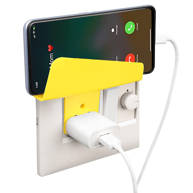 Plastic Secure Mobile Phone Charging Stand Holder (1 Pc  Mix Color)