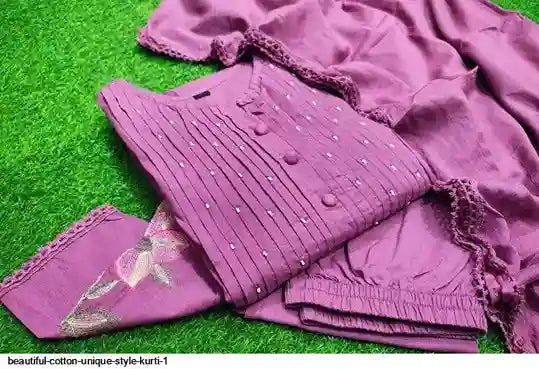 BEAUTIFUL COTTON UNIQUE STYLE KURTI