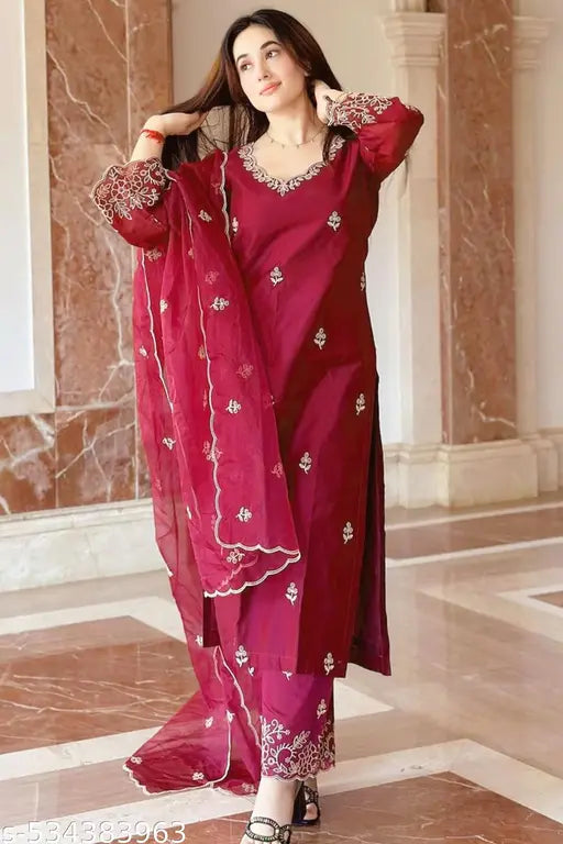 PREMIUM TRENDY ATTRACTIVE KURTI,DUPATTA WITH BOTTOM FOR WOMEN'S & GIRL'S