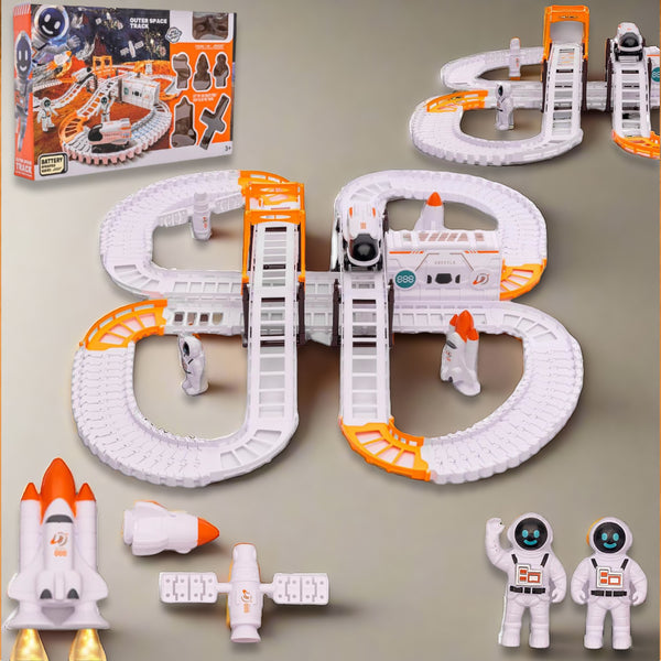 Outer Space Race Track Set For Kids Toys (1 Set)