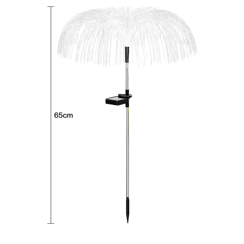 6616 2pcs Garden Solar Outdoor Lights Decorative  7 Colors Changing Rgb Light Waterproof Flower Jellyfish Firework Decor For Garden Patio Landscape Pathway Yard Holiday Decor