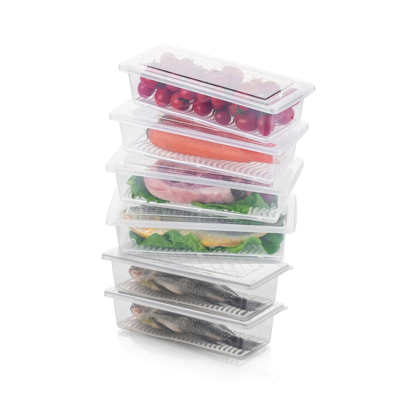 Vegetables  Fruits Freezer Storage Container (Pack Of 6pc 1500ml)