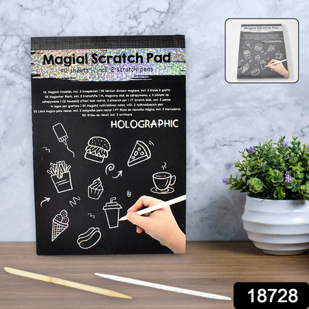 Magical Scratch Art Book For Gifts Girls  Boys (40 Sheet)