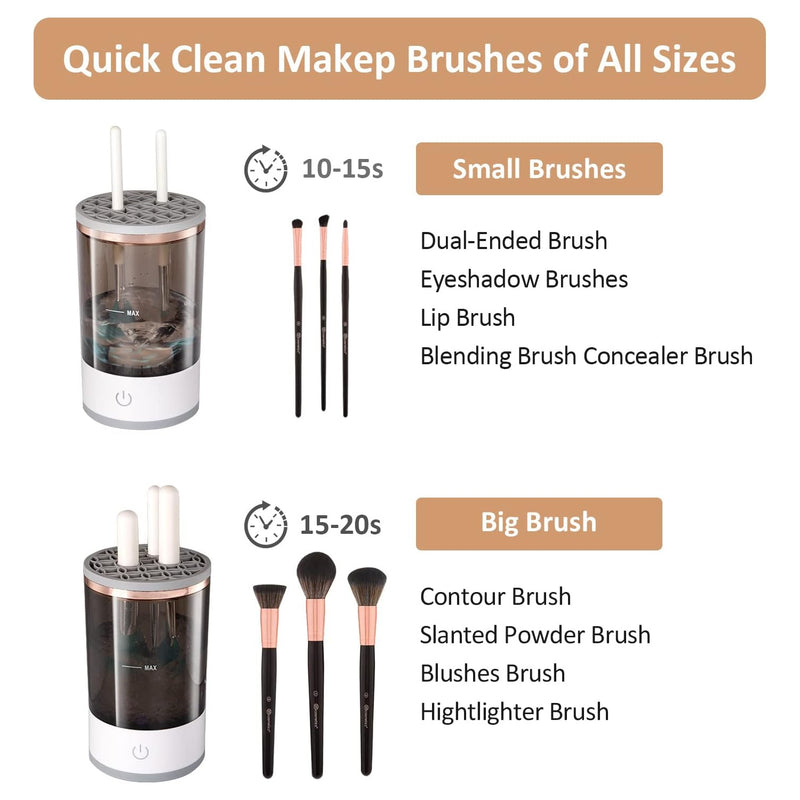 12987 Automatic Makeup Brush Cleaner Fast Electric Brush Cleaner Hand Free Machine Super Clean Brush Washer  Brushes Organizer Tool (1 Pc)