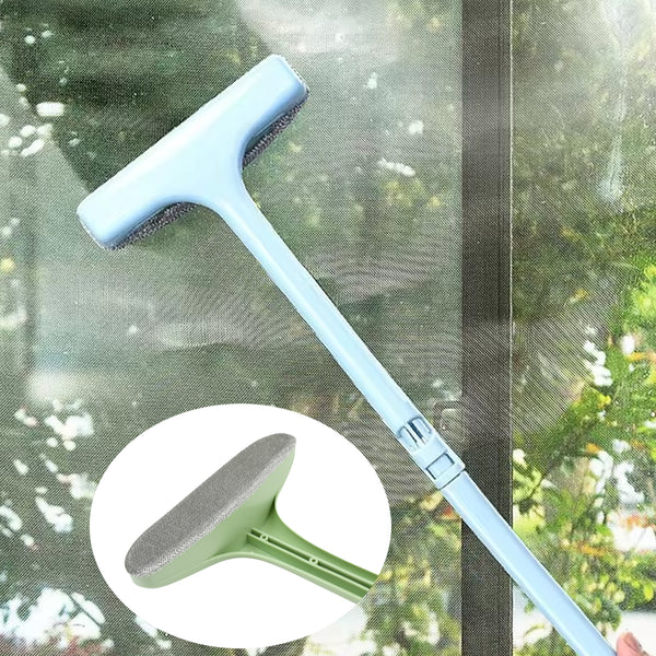 Window Screen Cleaning Brush With Extendable Handle (1 Pc)