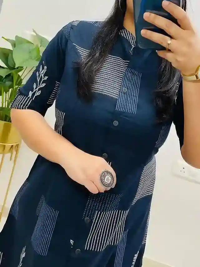 Jaipuri Famous Abstract Print Kurti