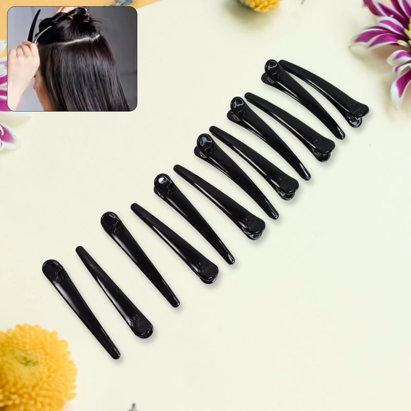 Hair Clips For Styling (12 Pc)