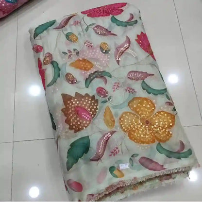 Elegant Flower Saree