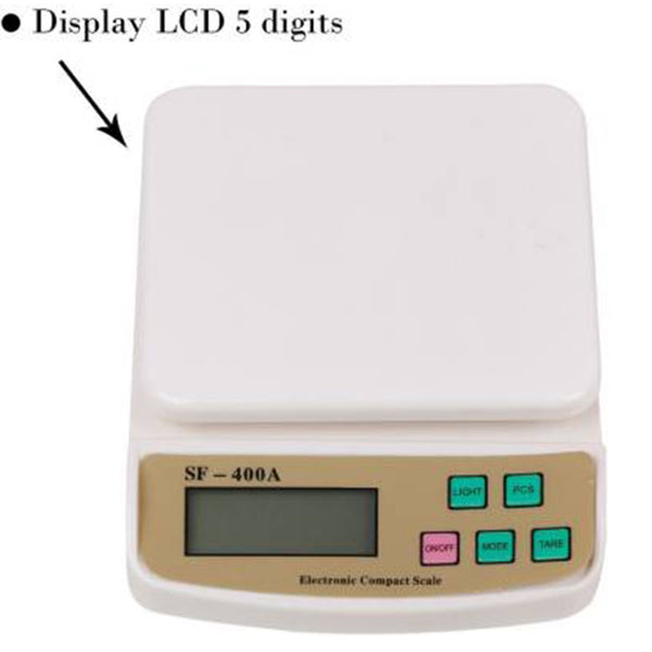 1610 Digital Multi-purpose Kitchen Weighing Scale (Sf400a)