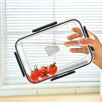 300ML, 900ML, 1600ML Leak Proof Air Tight Plastic Container Set For Kitchen Storage - Set of 3