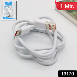 Type C Data Cable Fast Charging Cable (1 Mtr.  1 Pc)