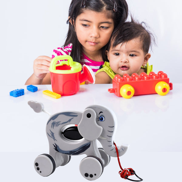 Pull Along Toddler Toy Pull Along Toy With Attractive Design (Elephant)