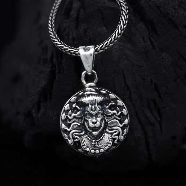 Hanuman Facelocket With Chain Pendant Necklace Chain (1 Pc)