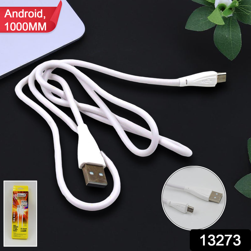 Fast Charging For Android  Data Transfer Long Micro Cable (1000 Mm)